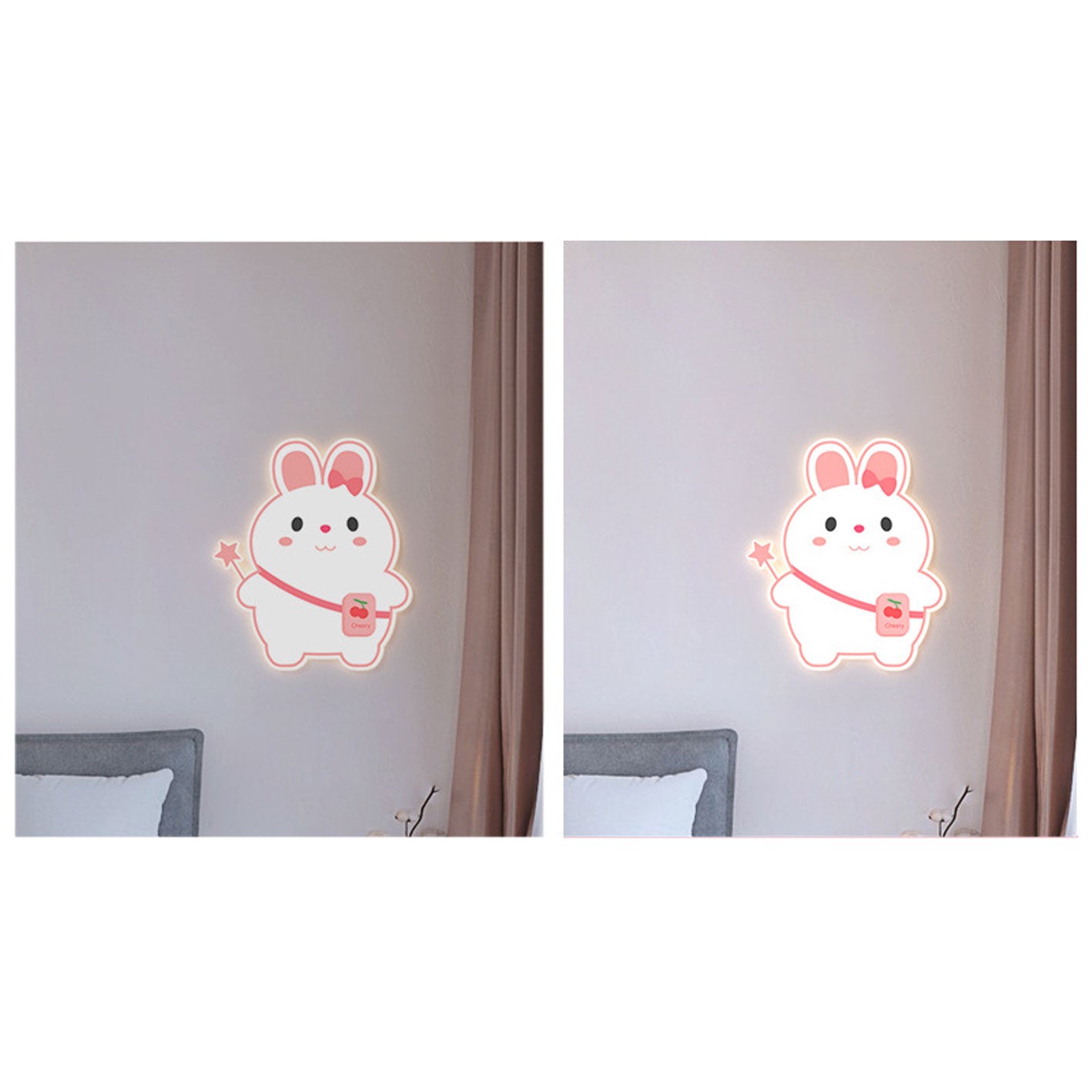 Creative Cartoon Rabbit Unicorn Kids LED Wall Sconce Lamp Cuvalon