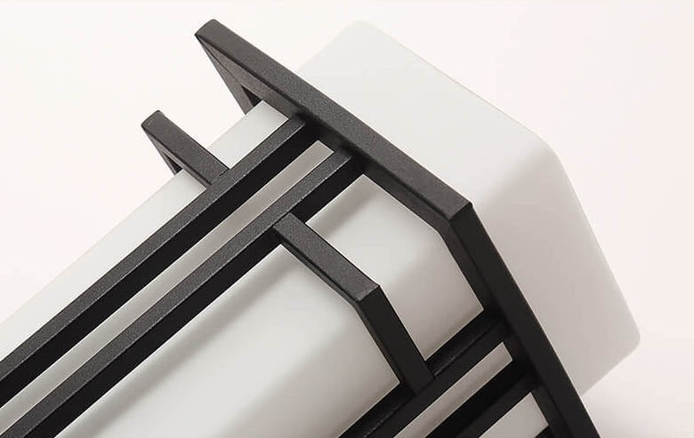 Modern Glass Square Iron 1-Light Waterproof Outdoor Wall Sconce Lamp Cuvalon