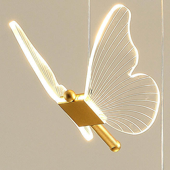 Minimalist Acrylic Butterfly LED Pendant Light Cuvalon
