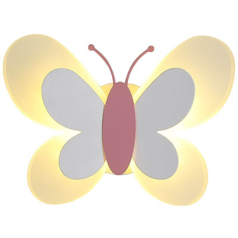 Creative Butterfly Acrylic 1-Light LED Wall Sconce Lamp Cuvalon