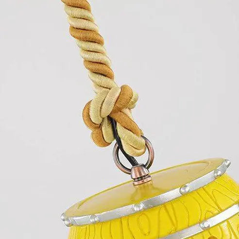 Vintage Wine Barrel Resin 1-Light Pendant Light Cuvalon