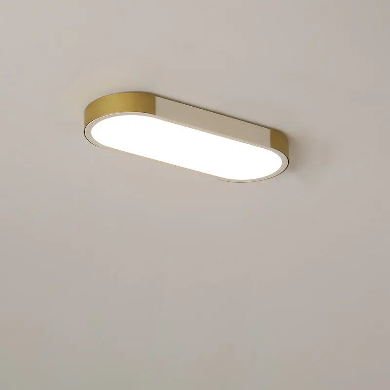 Modern Minimalist Rectangular Ring LED Flush Mount Ceiling Light Cuvalon