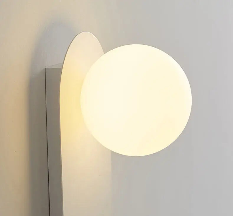 Nordic Minimalist Glass Ring Base 1-Light Wall Sconce Lamp Cuvalon