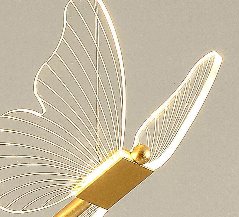 Minimalist Acrylic Butterfly LED Pendant Light Cuvalon