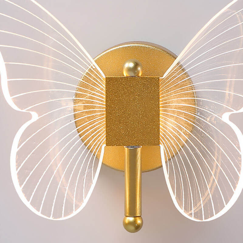 Nordic Creative Butterfly Acrylic LED Wall Sconce Lamp Cuvalon
