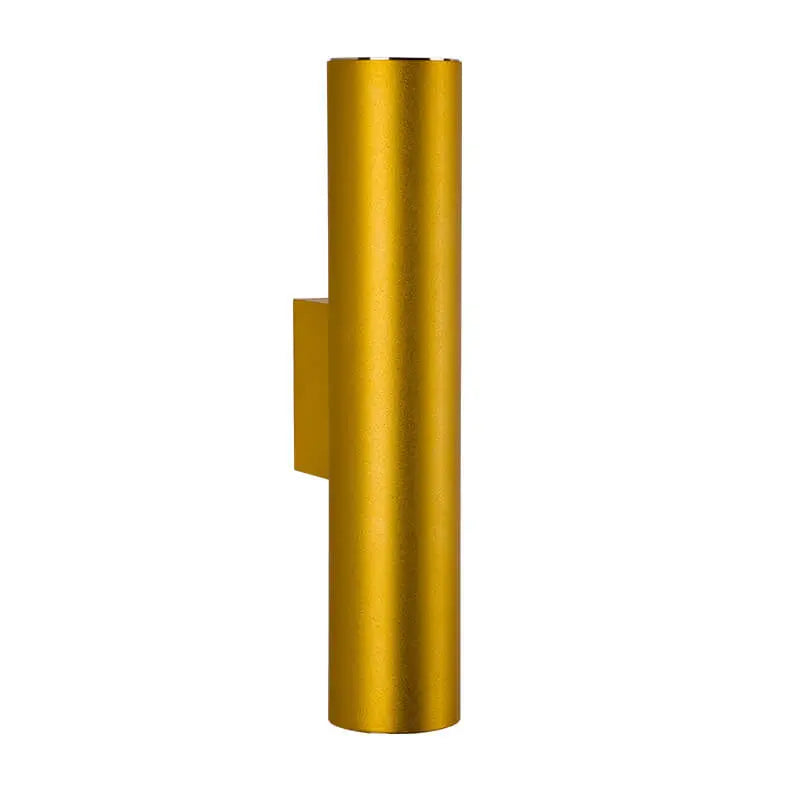 Simple Aluminum Cylindrical 2-Light Wall Sconce Lamp Cuvalon