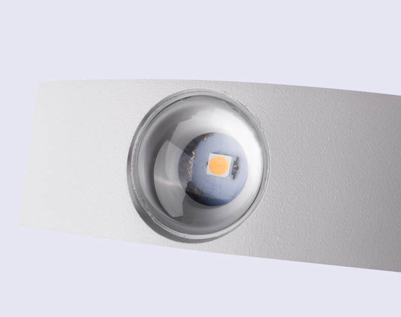Modern Aluminum Wave LED Waterproof Outdoor Wall Sconce Lamp Cuvalon