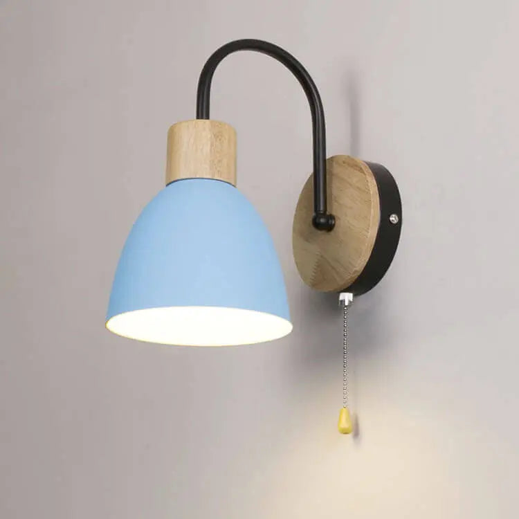 Nordic Macaron 1-Light Zipper Switch Wall Light Cuvalon