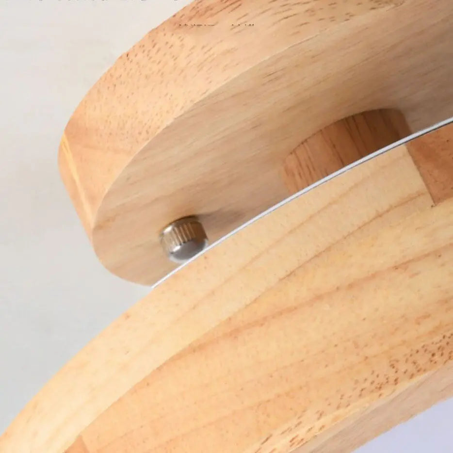 Nordic Log Round LED Semi-Flush Mount Ceiling Light Cuvalon