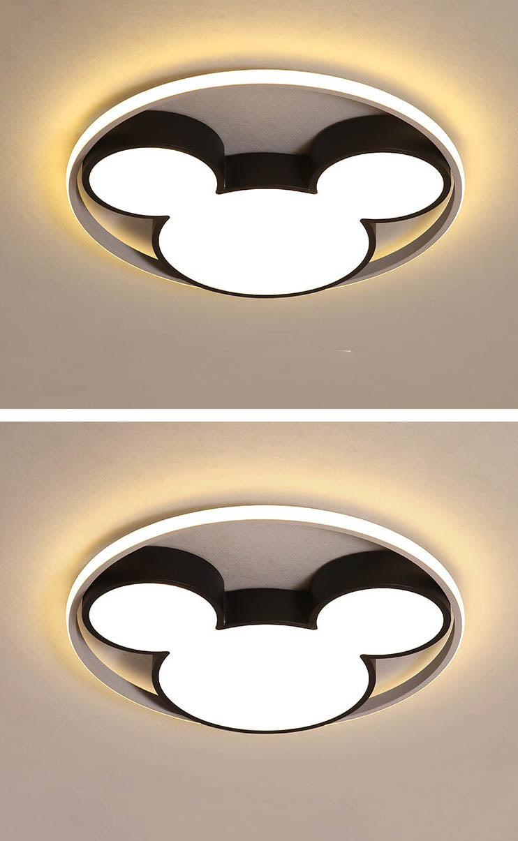 Cartoon Mouse LED Flush Mount Ceiling Light Cuvalon