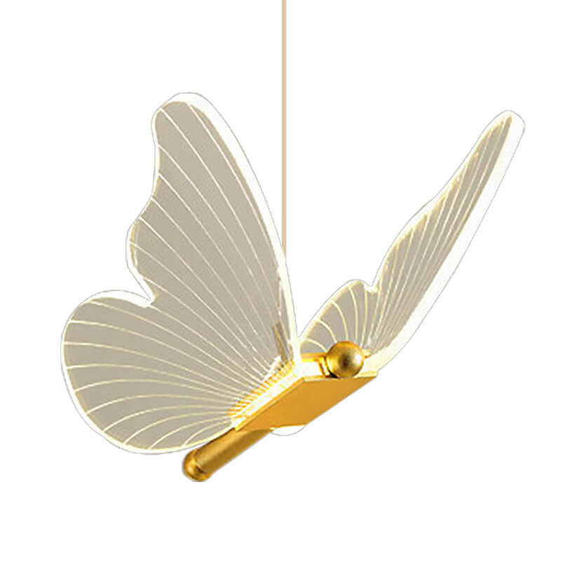 Minimalist Acrylic Butterfly LED Pendant Light Cuvalon