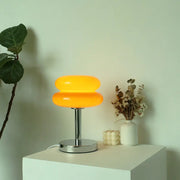 Modern Glass Tart Design 1-Light Table Lamp Cuvalon