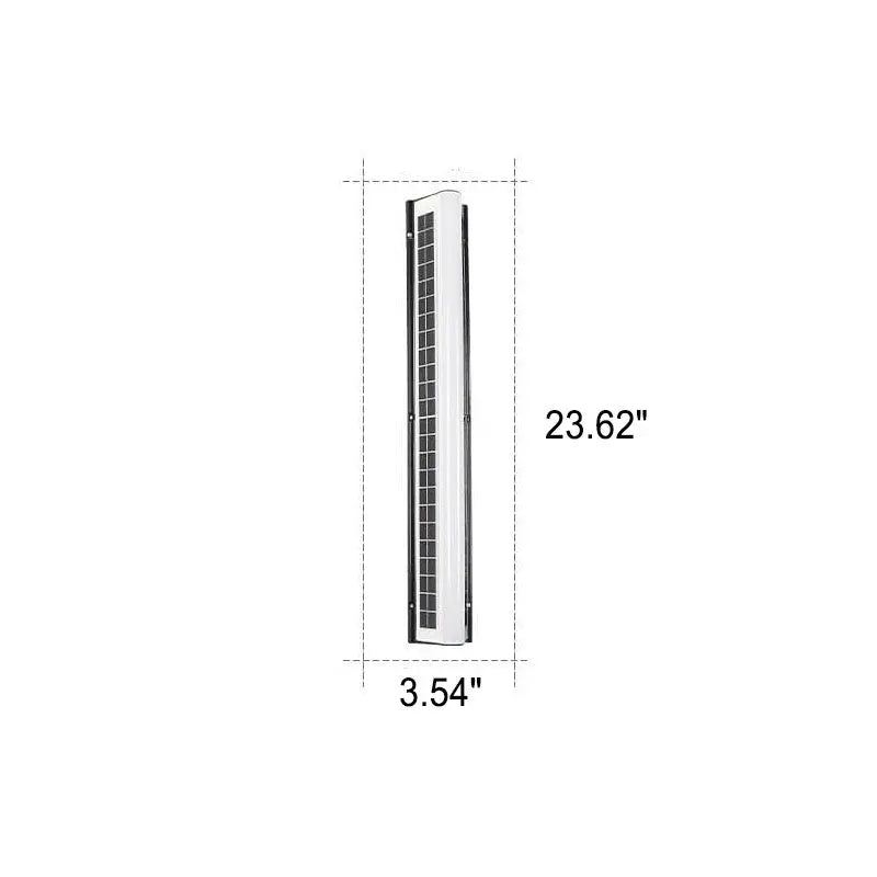 Modern Long Acrylic Solar LED Waterproof Outdoor Garden Wall Light Cuvalon