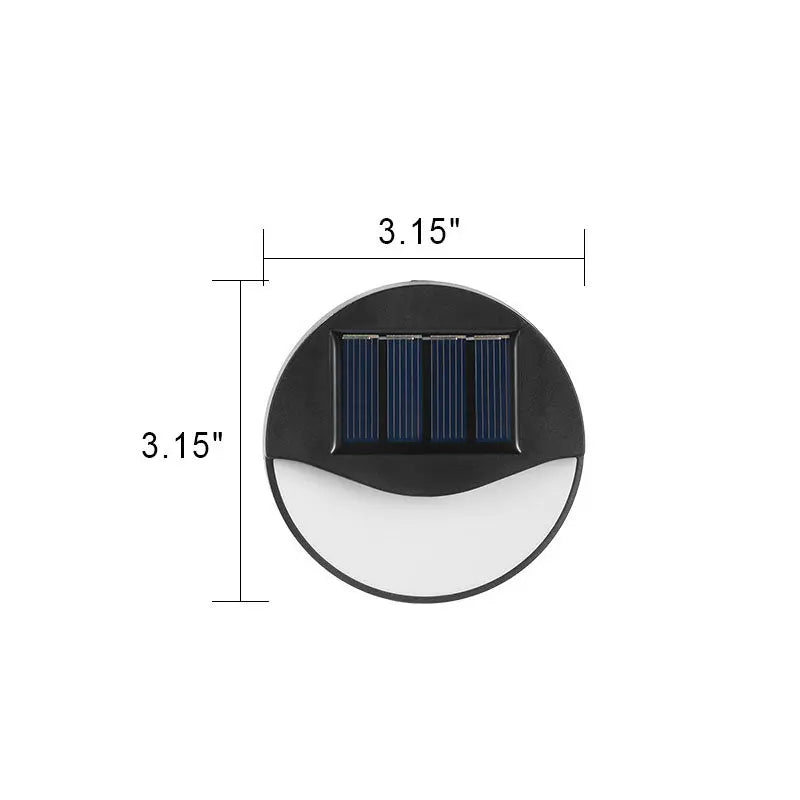 Outdoor Solar Round Square LED Waterproof Patio Step Light Cuvalon