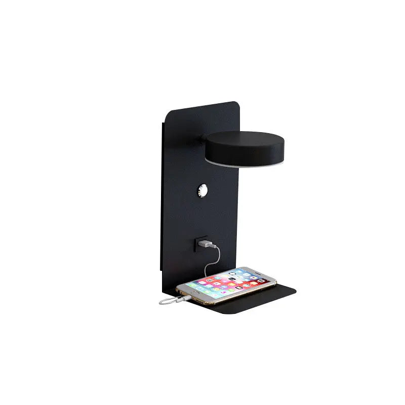 Modern Iron Square LED USB Rechargeable Wall Sconce Lamp Cuvalon