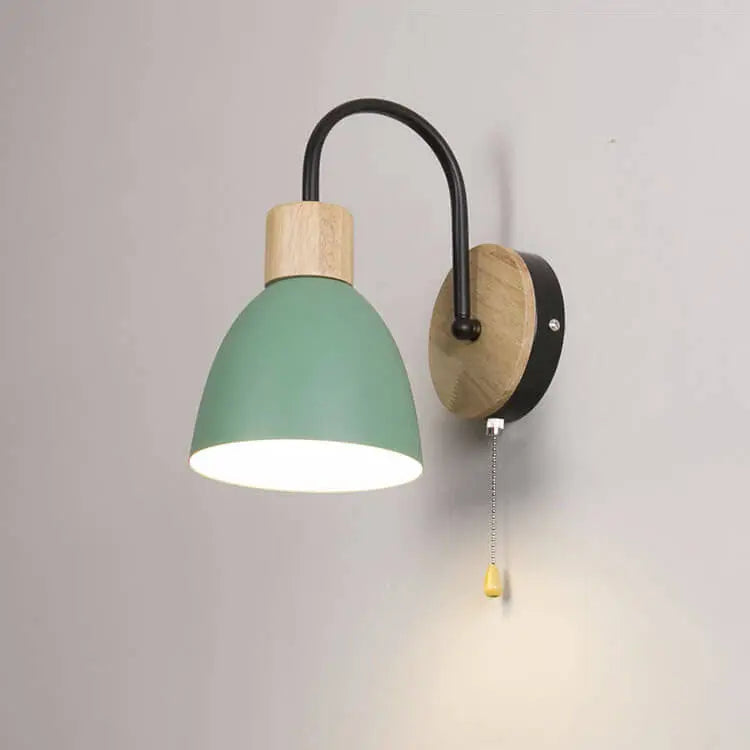 Nordic Macaron 1-Light Zipper Switch Wall Light Cuvalon