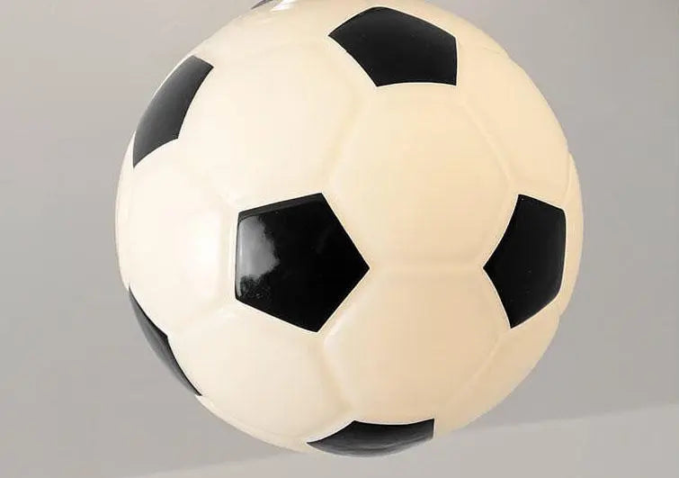 Creative Basketball Soccer Glass 1-Light Semi-Flush Mount Ceiling Light Cuvalon