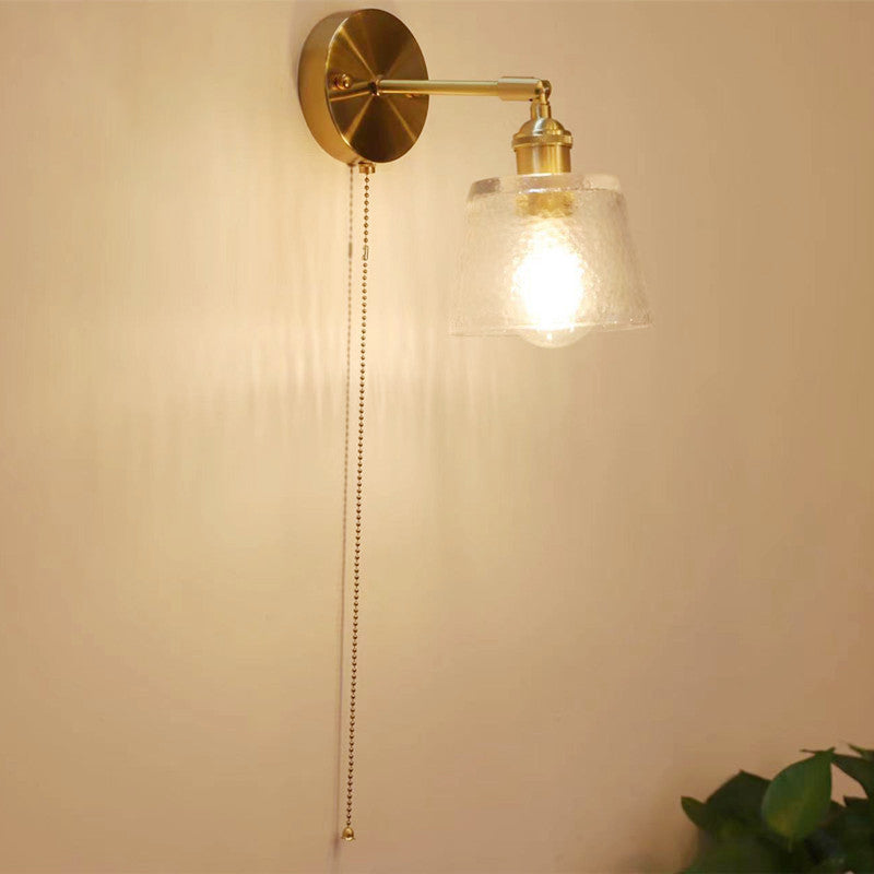 Nordic Modern Glass Creative Zipper 1-Light Wall Sconce Lamp Cuvalon