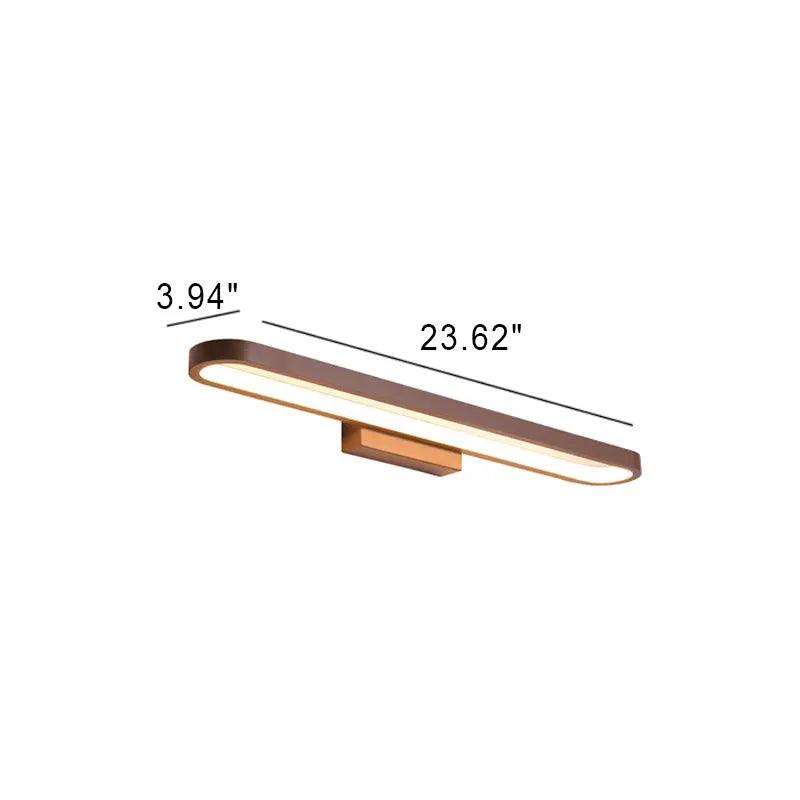 European Minimalist Circular Aluminum Vanity Light LED Mirror Front Wall Sconce Lamp Cuvalon