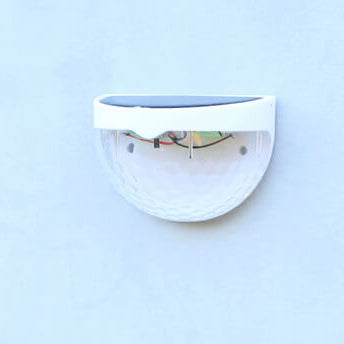 Solar Semi Circle Outdoor Waterproof Light Shadow Fence Wall Sconce Lamp Cuvalon
