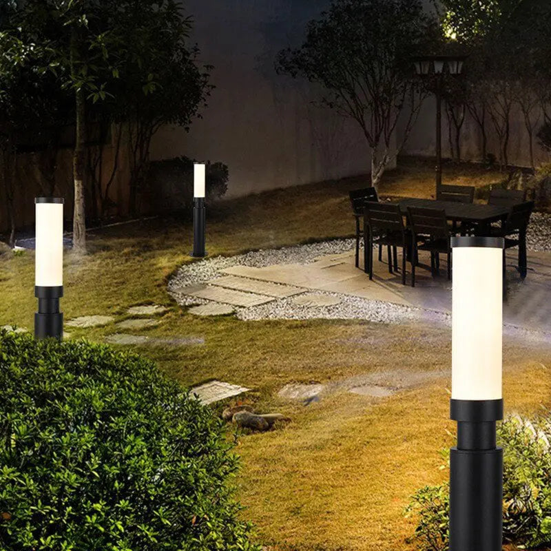 Modern Acrylic Waterproof Creative Lipstick Design LED Outdoor Lawn Floor Lamp Cuvalon
