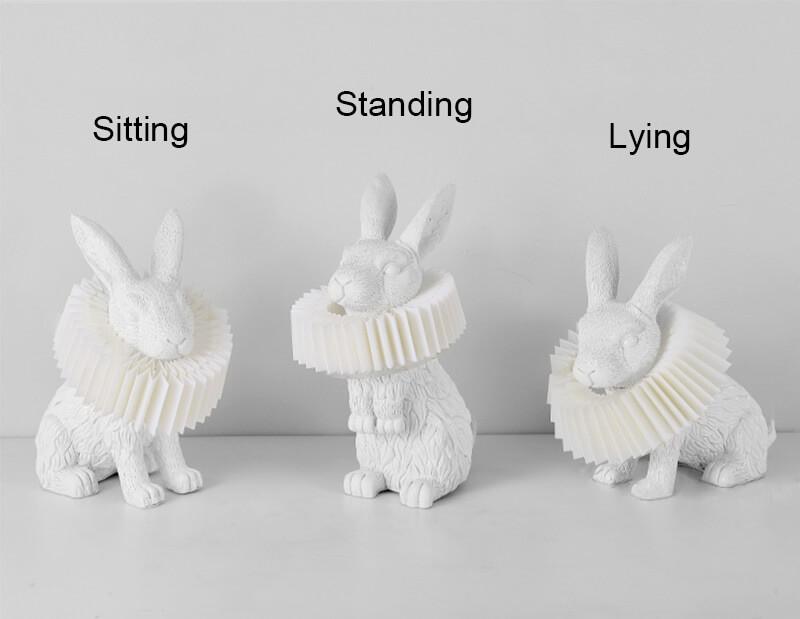 Modern Creative Resin Rabbit LED 1-Light Table Lamp Cuvalon