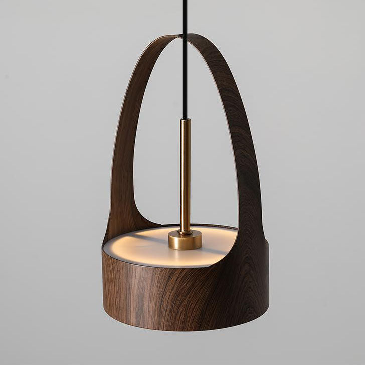 Contemporary Scandinavian Round Iron Acrylic LED Pendant Light For Bedroom Cuvalon