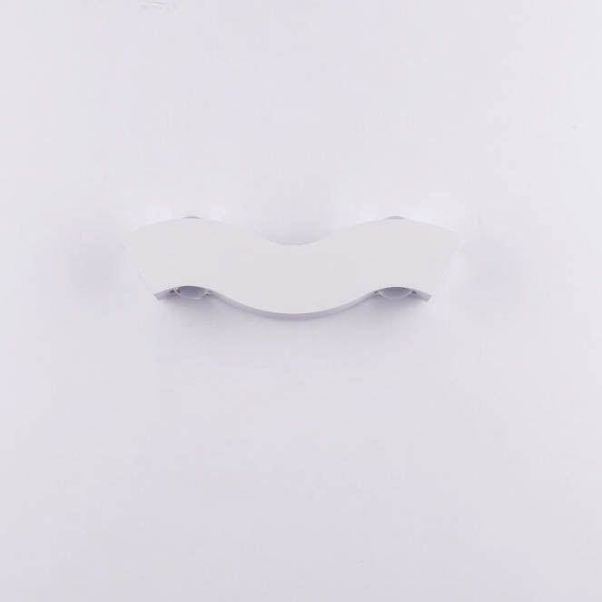 Modern Aluminum Wave LED Waterproof Outdoor Wall Sconce Lamp Cuvalon