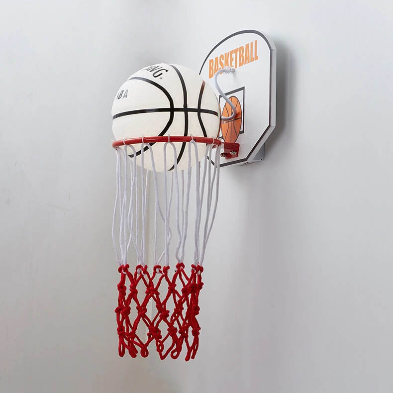 Creative Cartoon Basketball 1-Light Wall Sconce Lamp Cuvalon