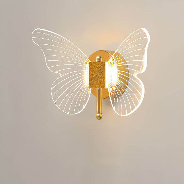Nordic Creative Butterfly Acrylic LED Wall Sconce Lamp Cuvalon