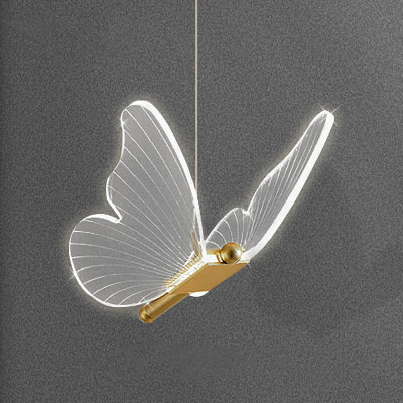 Minimalist Acrylic Butterfly LED Pendant Light Cuvalon