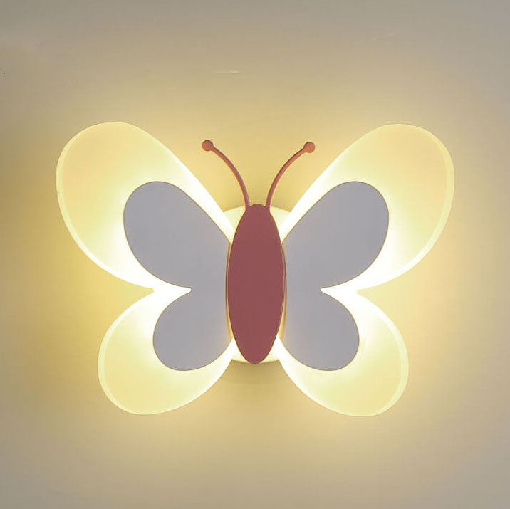 Creative Butterfly Acrylic 1-Light LED Wall Sconce Lamp Cuvalon