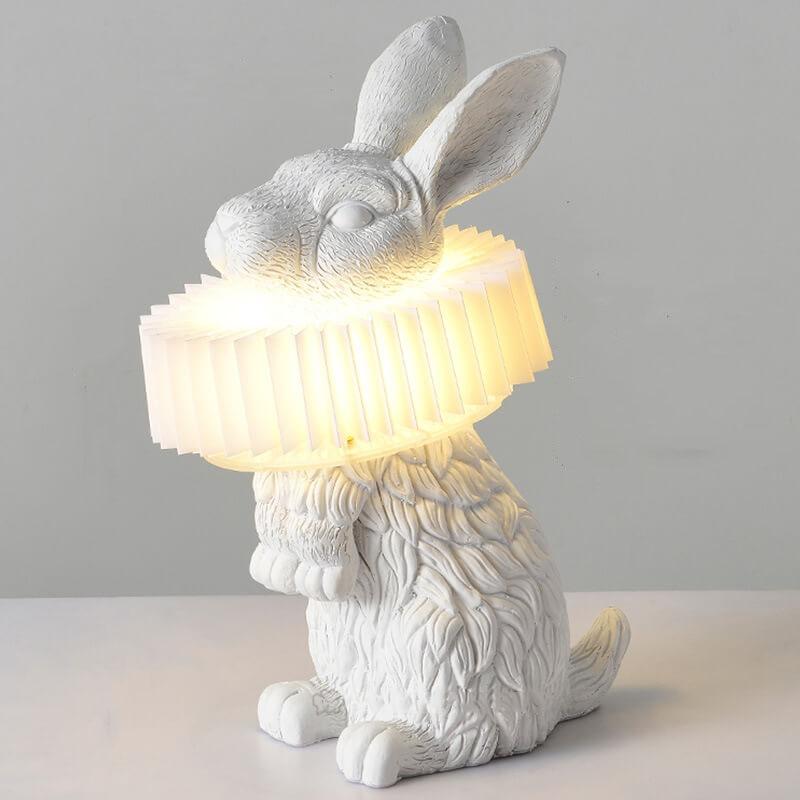 Modern Creative Resin Rabbit LED 1-Light Table Lamp Cuvalon