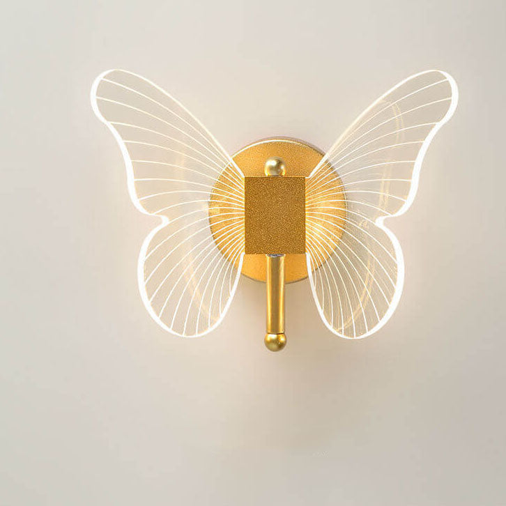 Nordic Creative Butterfly Acrylic LED Wall Sconce Lamp Cuvalon