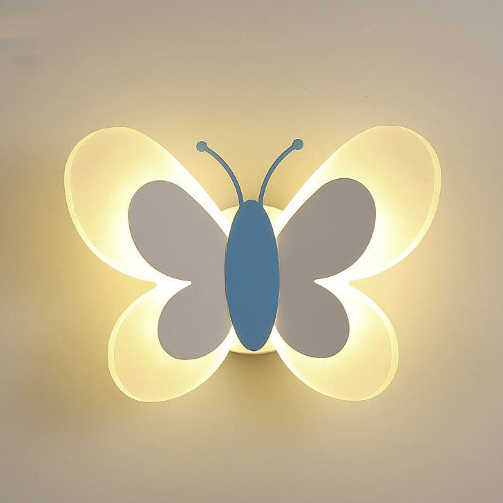 Creative Butterfly Acrylic 1-Light LED Wall Sconce Lamp Cuvalon