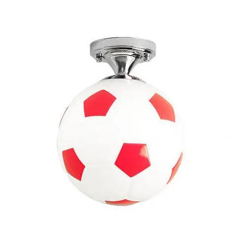 Creative Basketball Soccer Glass 1-Light Semi-Flush Mount Ceiling Light Cuvalon