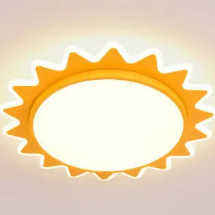 Creative Cartoon Sun Shaped LED Flush Mount Ceiling Light Cuvalon