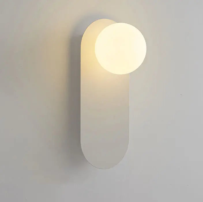 Nordic Minimalist Glass Ring Base 1-Light Wall Sconce Lamp Cuvalon
