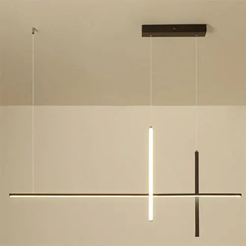 Modern Minimalist Long Line LED Chandelier Cuvalon