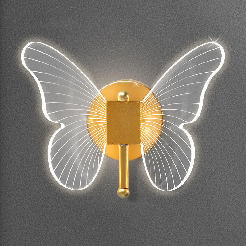 Nordic Creative Butterfly Acrylic LED Wall Sconce Lamp Cuvalon