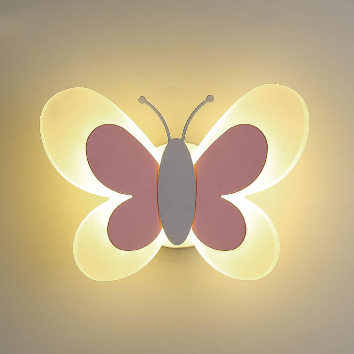 Creative Butterfly Acrylic 1-Light LED Wall Sconce Lamp Cuvalon