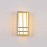 Modern Minimalist Solid Wood Acrylic Rectangular LED  Wall Sconce Lamp for Living Room Cuvalon