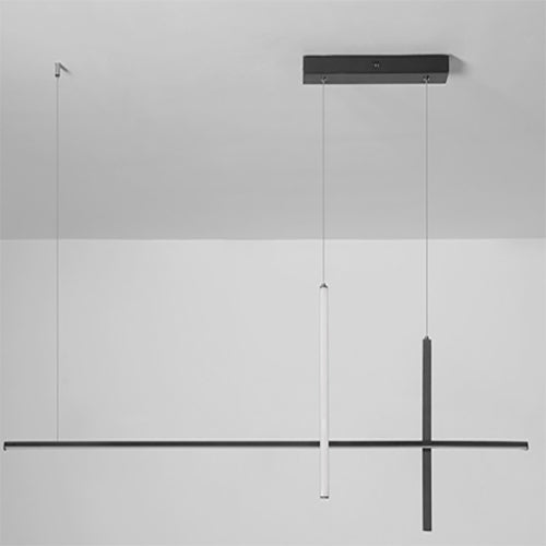 Modern Minimalist Long Line LED Chandelier Cuvalon