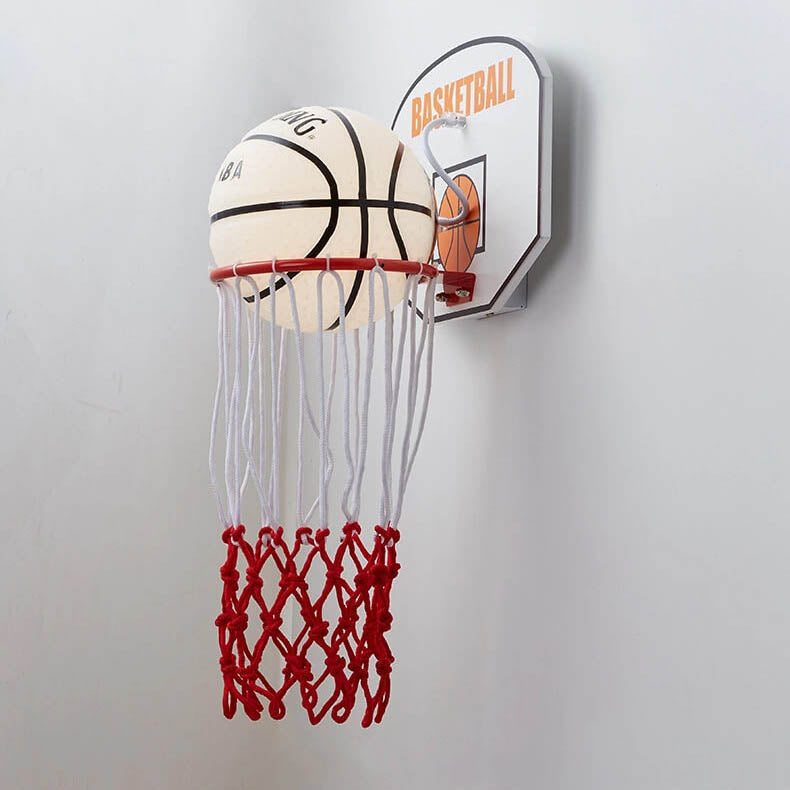 Creative Cartoon Basketball 1-Light Wall Sconce Lamp Cuvalon