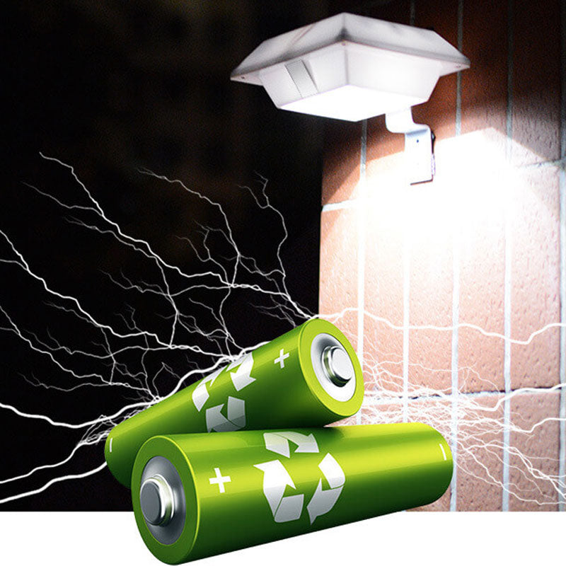 Solar UFO Shape Design Fence Light LED Outdoor Wall Sconce Lamp Cuvalon