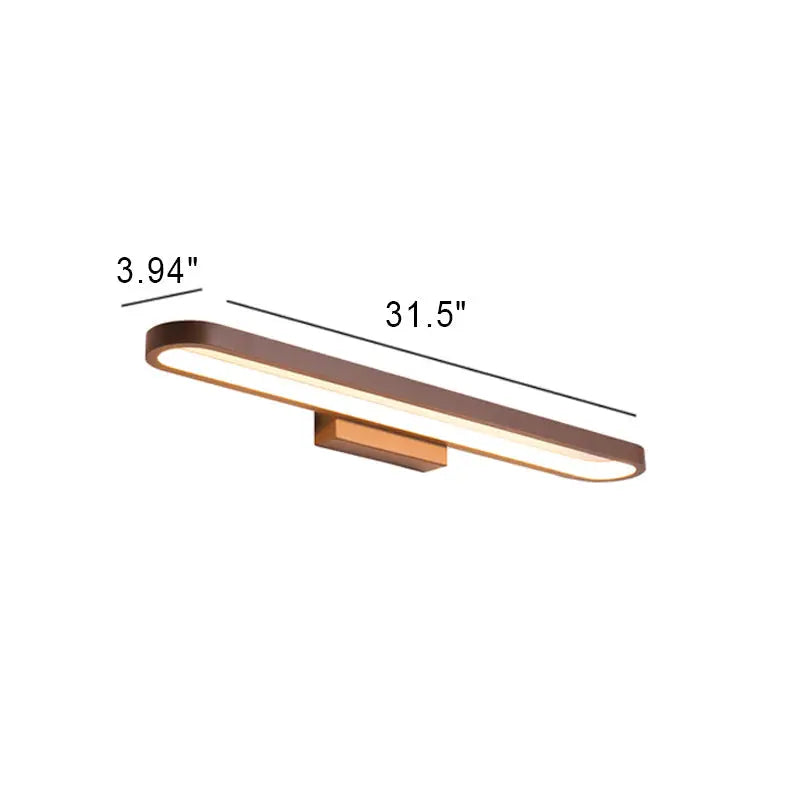 European Minimalist Circular Aluminum Vanity Light LED Mirror Front Wall Sconce Lamp Cuvalon