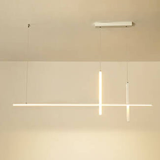 Modern Minimalist Long Line LED Chandelier Cuvalon