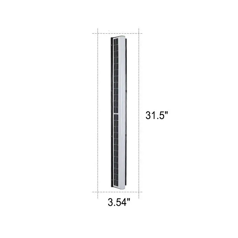 Modern Long Acrylic Solar LED Waterproof Outdoor Garden Wall Light Cuvalon