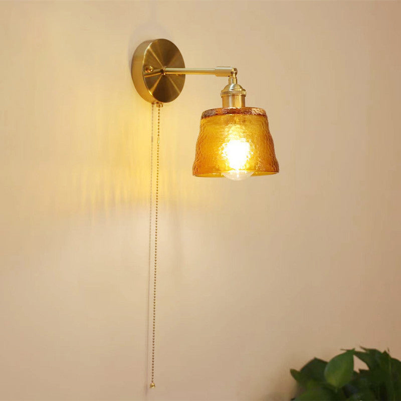 Nordic Modern Glass Creative Zipper 1-Light Wall Sconce Lamp Cuvalon