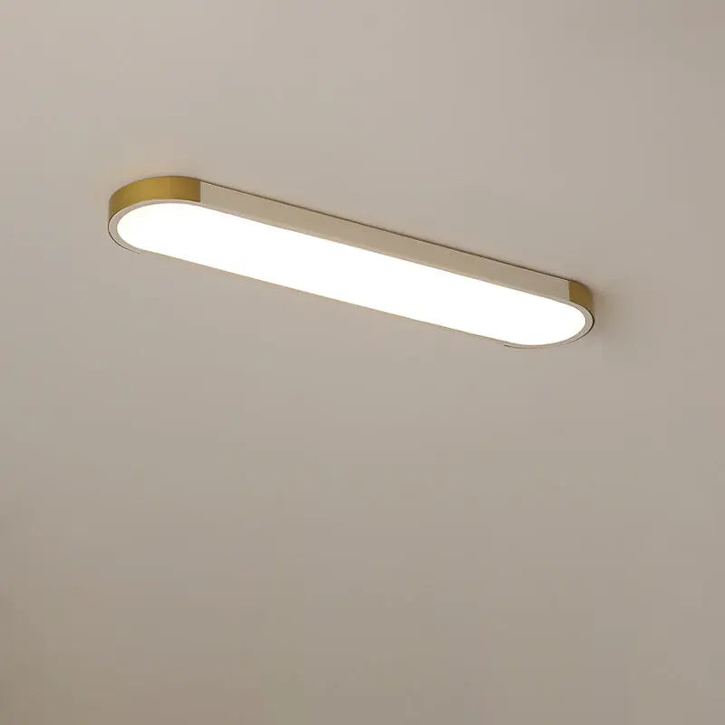 Modern Minimalist Rectangular Ring LED Flush Mount Ceiling Light Cuvalon